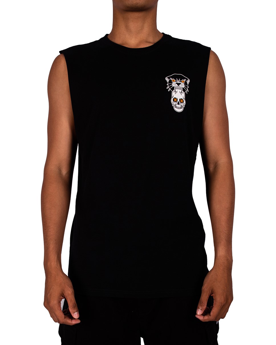 Mens Tiger And Skull Muscle (KVJ0)
