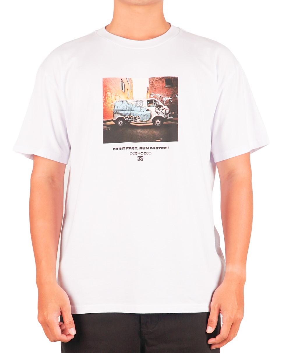 Mens DC On Ride Short Sleeve (WHT)