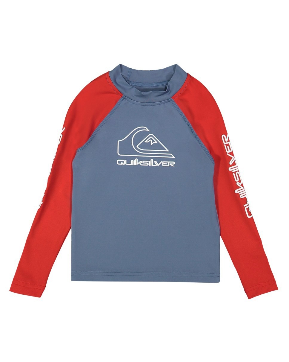 Boys 2-7 On Tour Long Sleeve Rash Vest-Red
