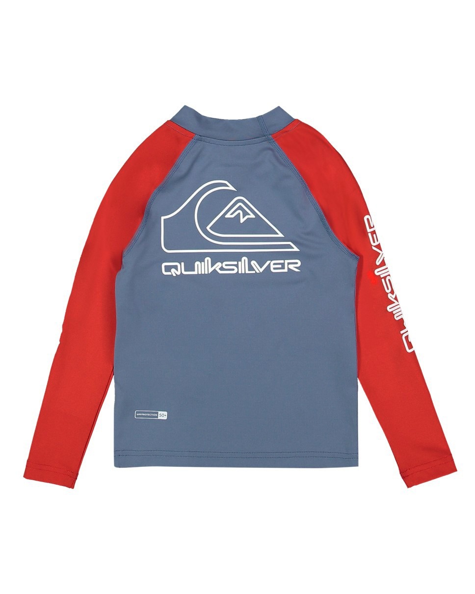 Boys 2-7 On Tour Long Sleeve Rash Vest-Red