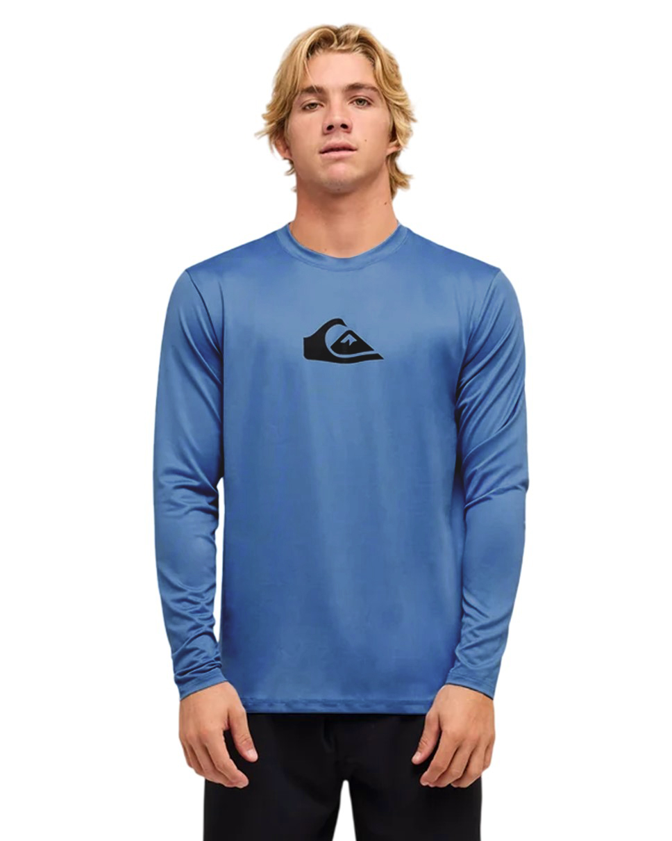 Mens Solid Streak Long Sleeve Surf Tee (BLC0)