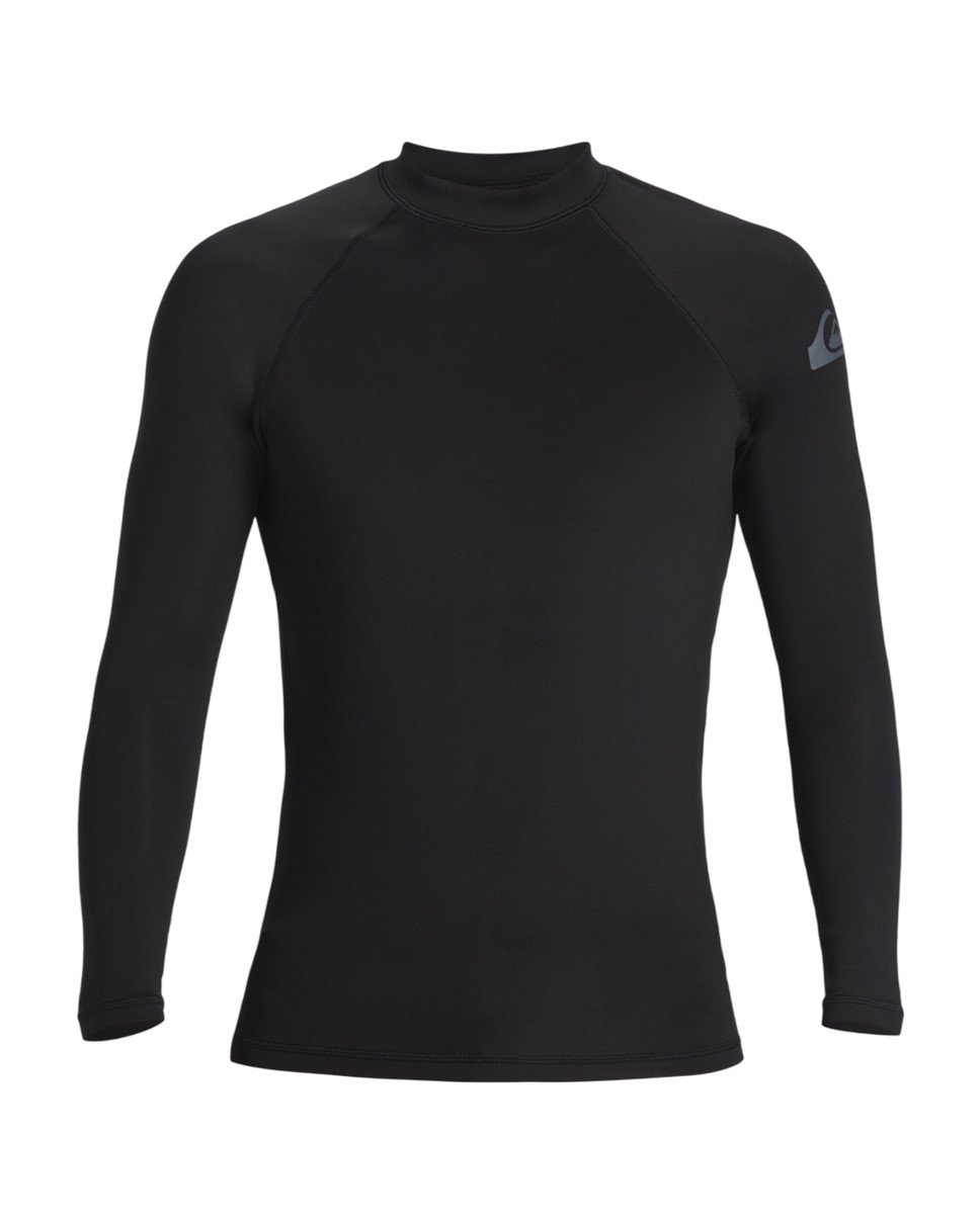 Mens Heat Long Sleeve Rashguard-Black