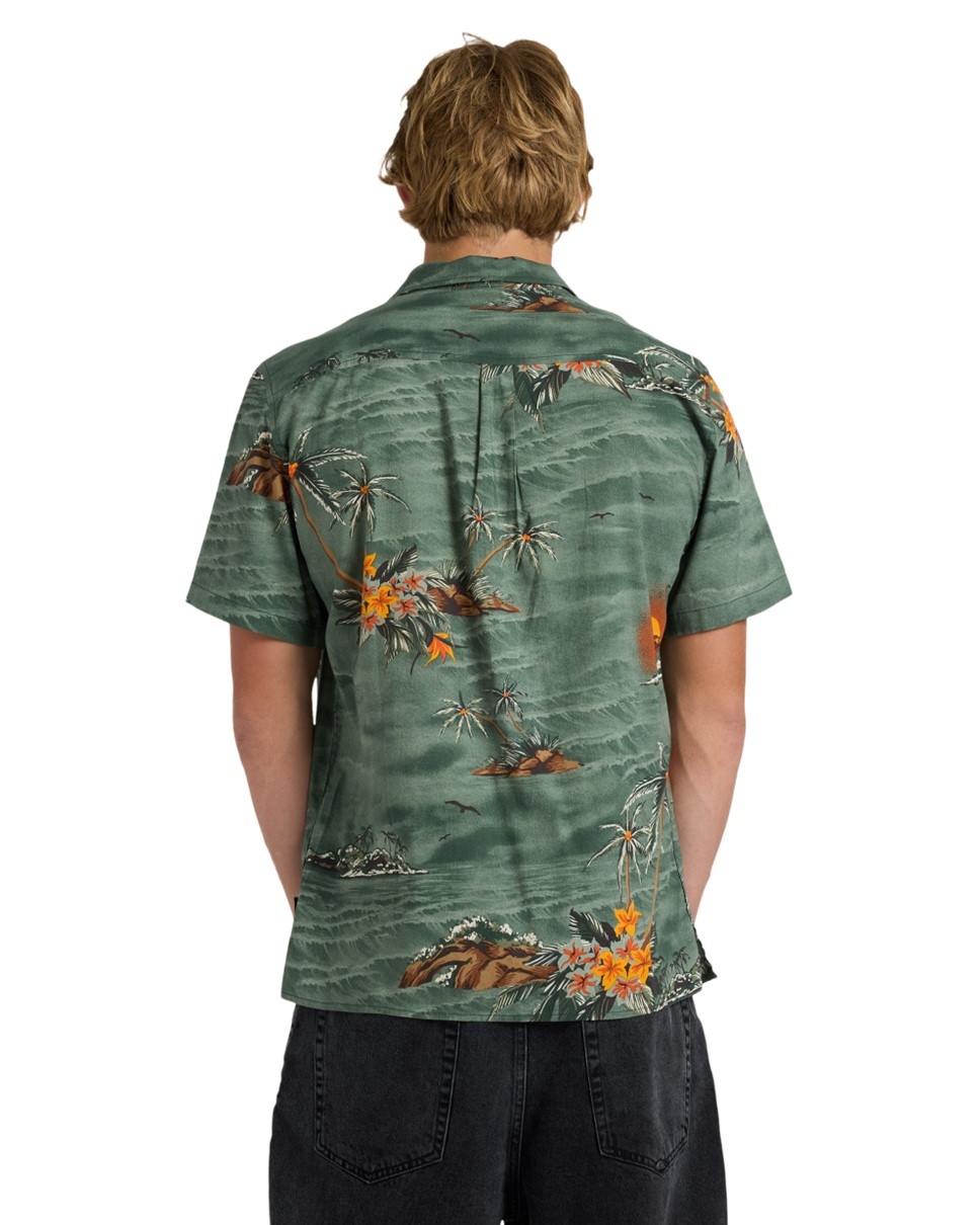Mens Beach Club Casual Short Sleeve Shirt (GRT6)