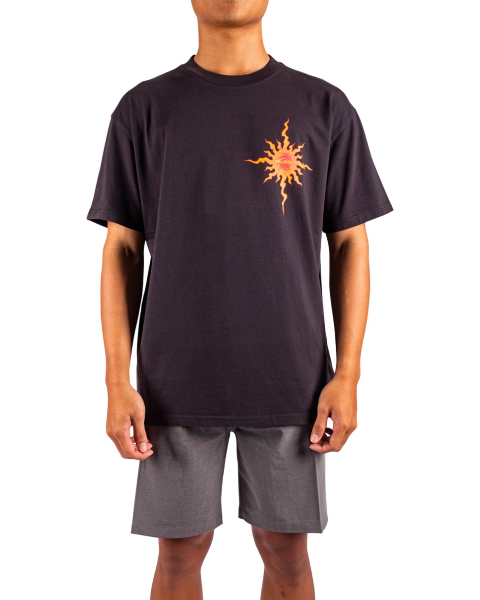 Mens Solaris Short Sleeve T-Shirt-Black