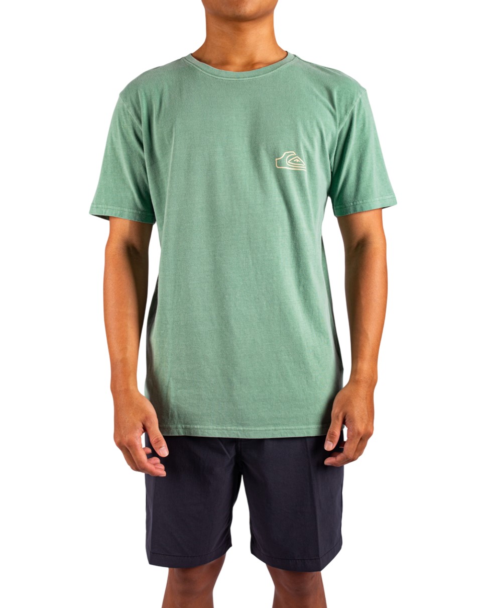 Mens Evo Abstract Chaos T-Shirt-Green
