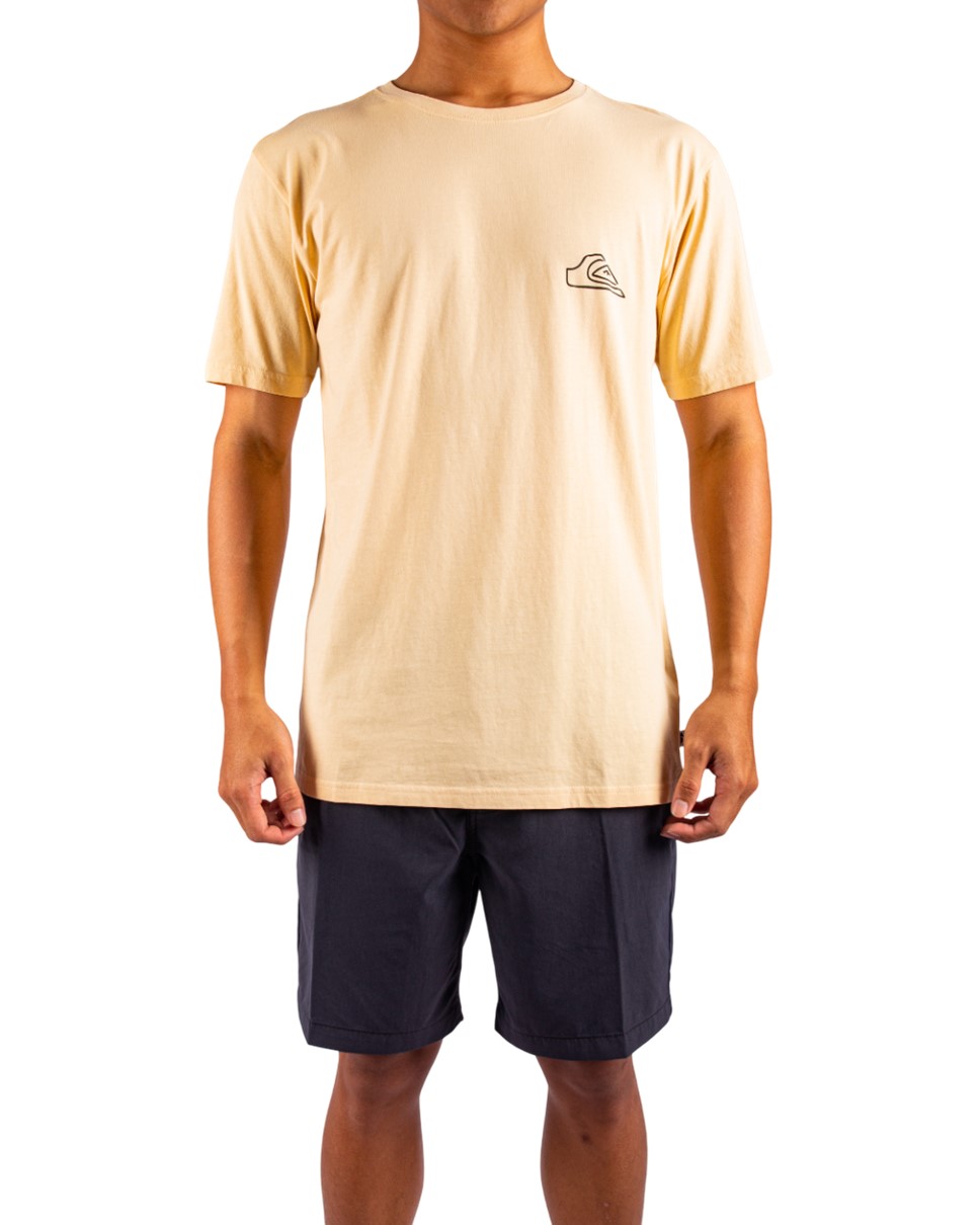 Mens Evo Abstract Chaos T-Shirt-Yellow