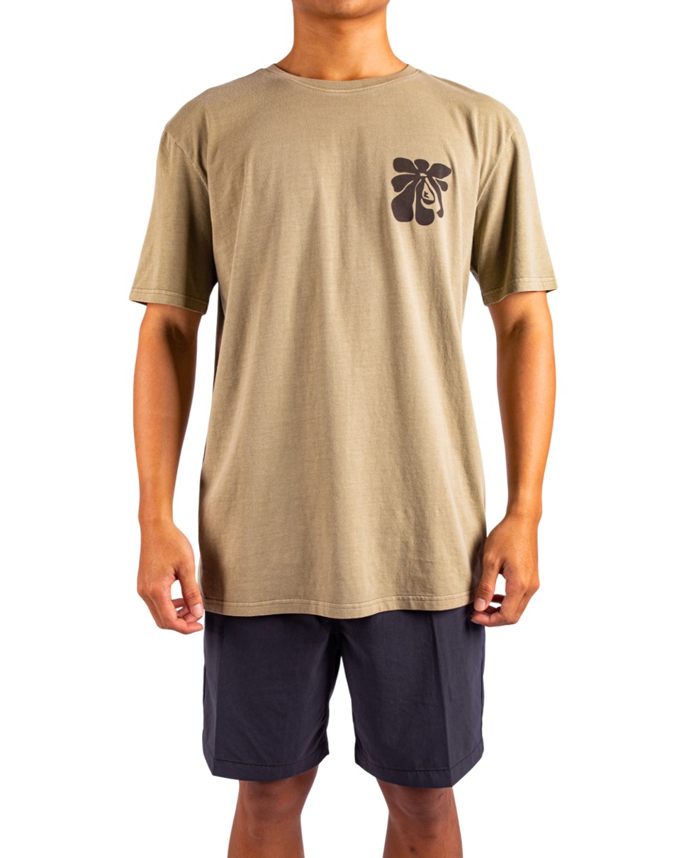 Mens Evo Interconnected Short Sleeve T-Shirt-Brown