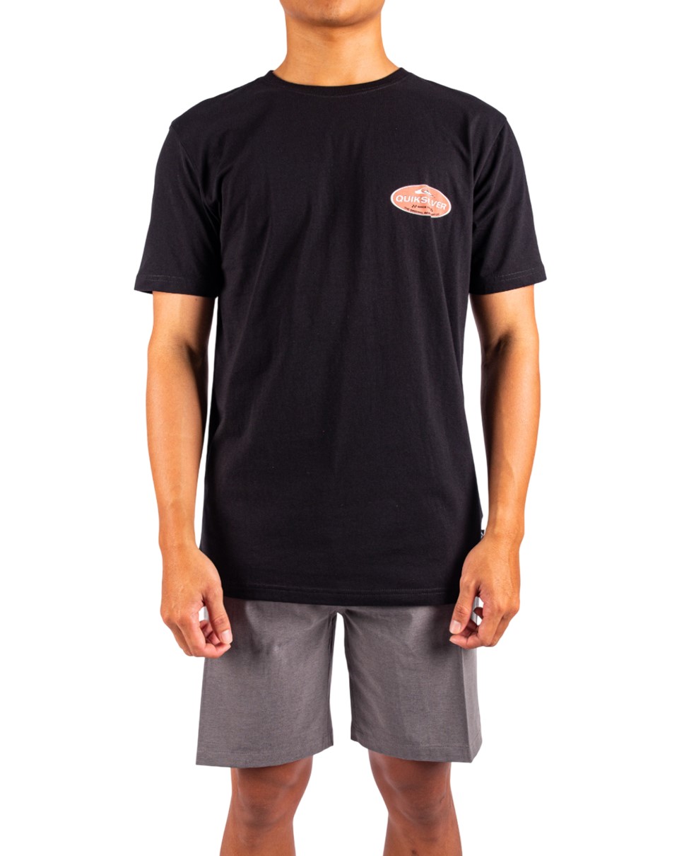 Mens Off Course Short Sleeve T-Shirt-Black