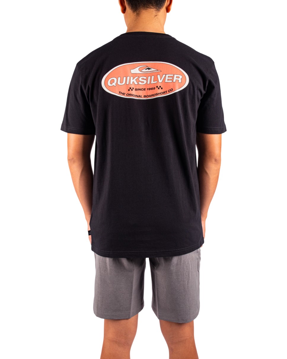 Mens Off Course Short Sleeve T-Shirt-Black