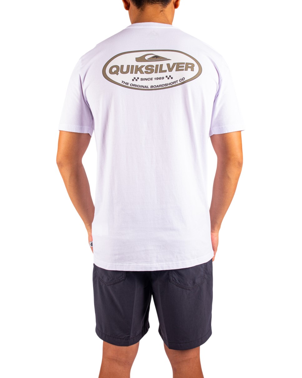 Mens Off Course Short Sleeve T-Shirt-White