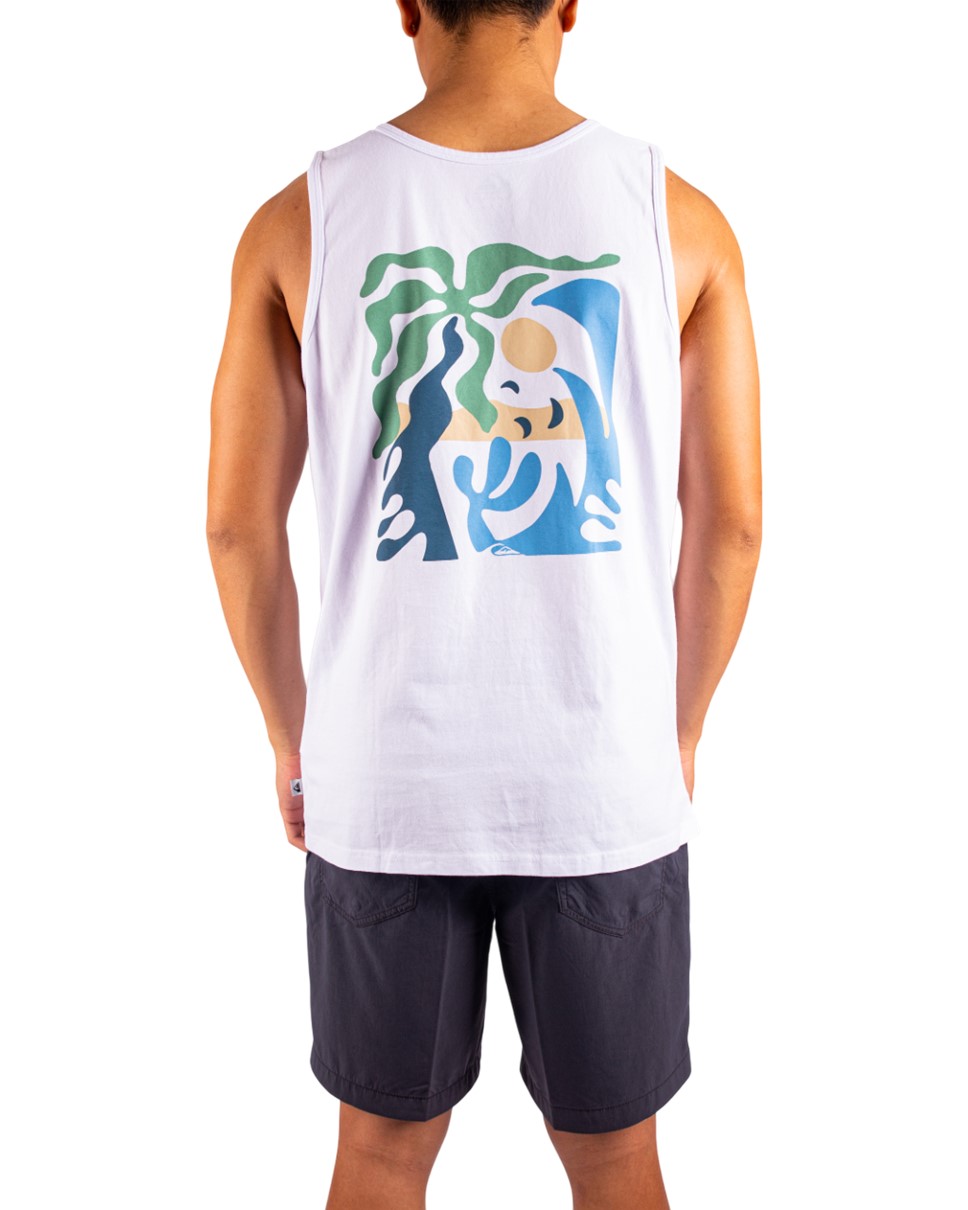 Mens Everyday Paradise Muscle Tank T-Shirt-Black