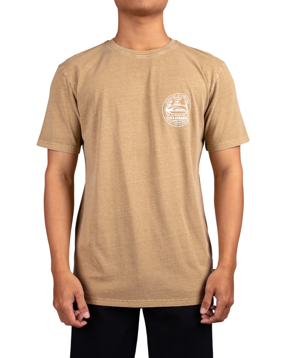 Mens Quik Intl Short Sleeve-Brown
