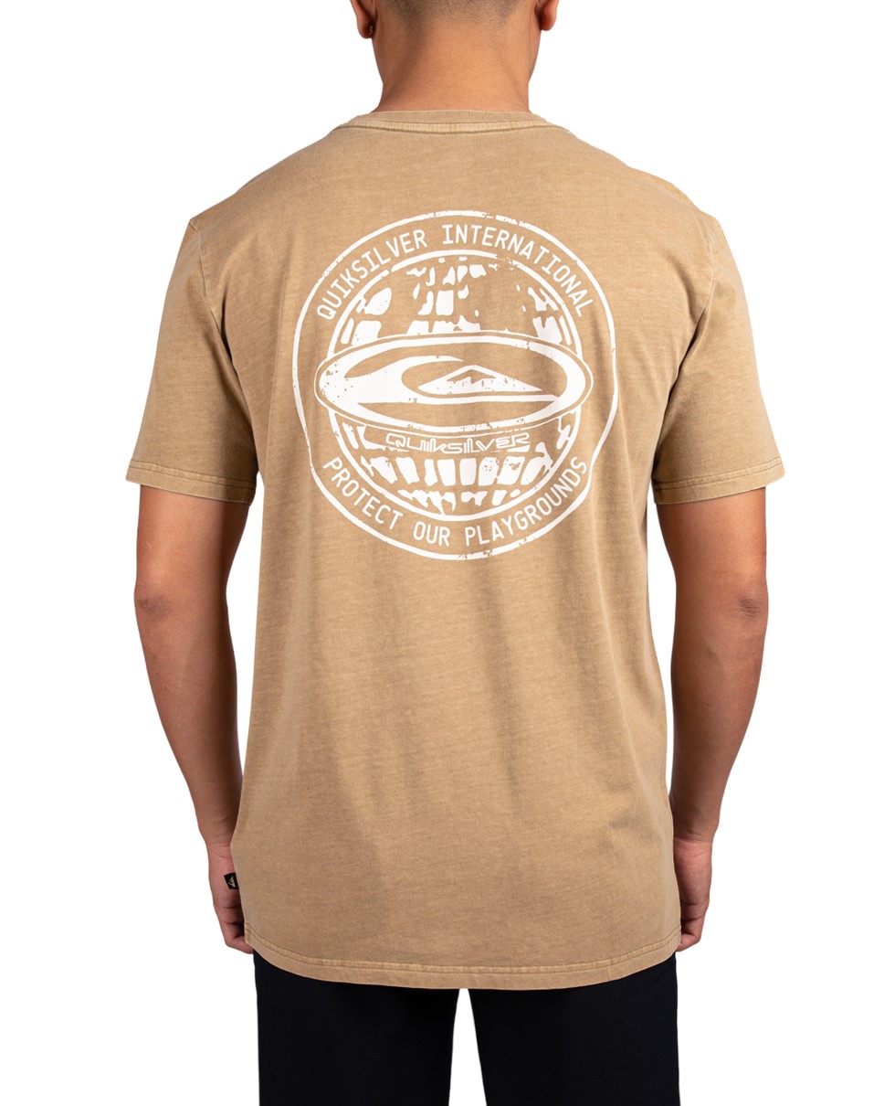 Mens Quik Intl Short Sleeve-Brown