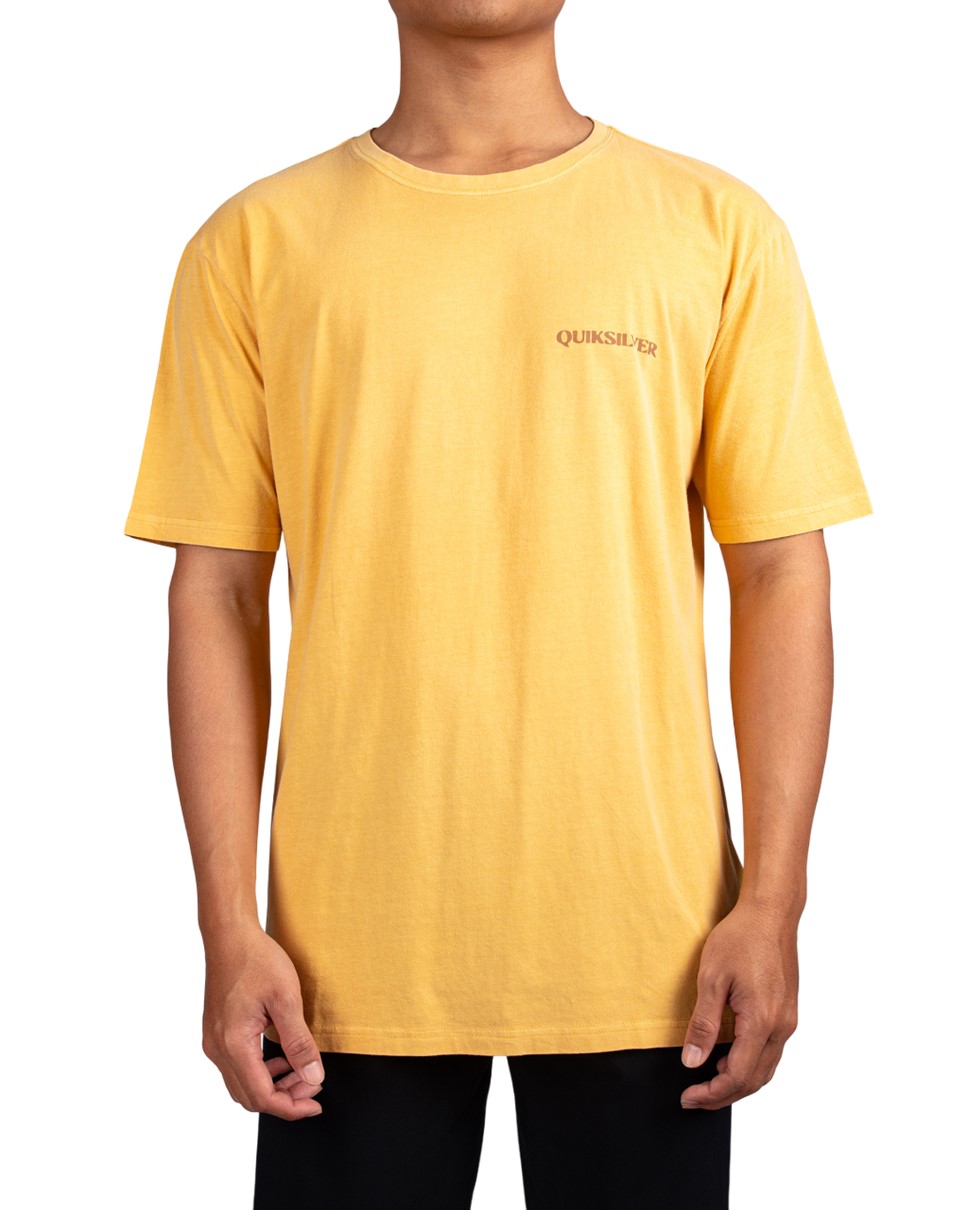 Mens Ocean Meets Desert Short Sleeve-Yellow