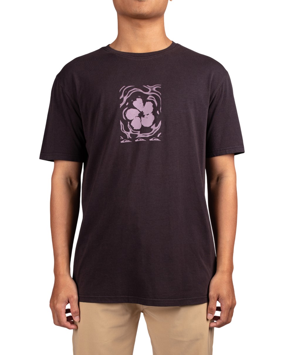 Mens Flower Haze Short Sleeve-Black