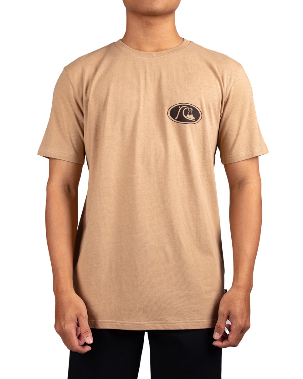 Mens Inside Section Short Sleeve-Brown