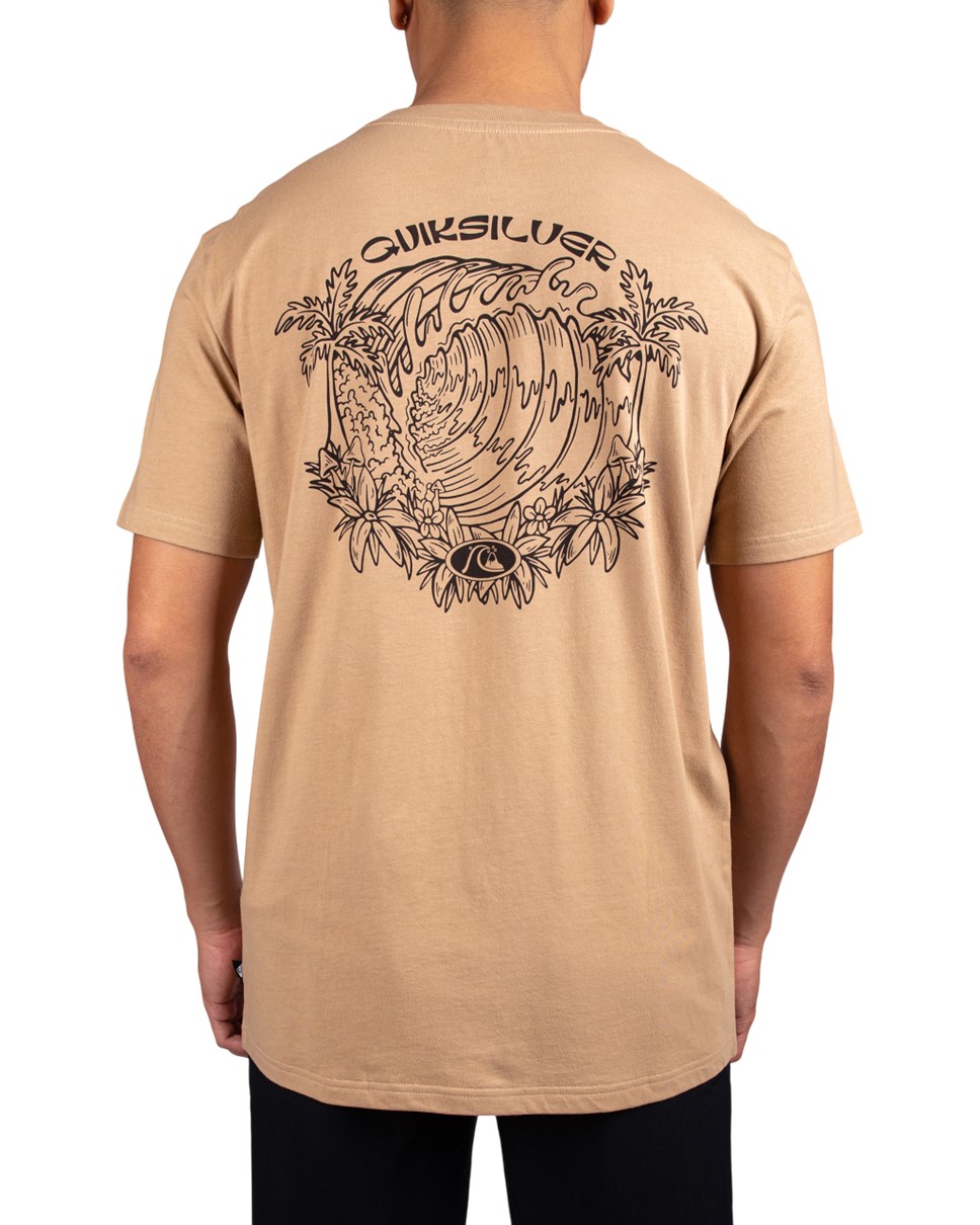 Mens Inside Section Short Sleeve-Brown