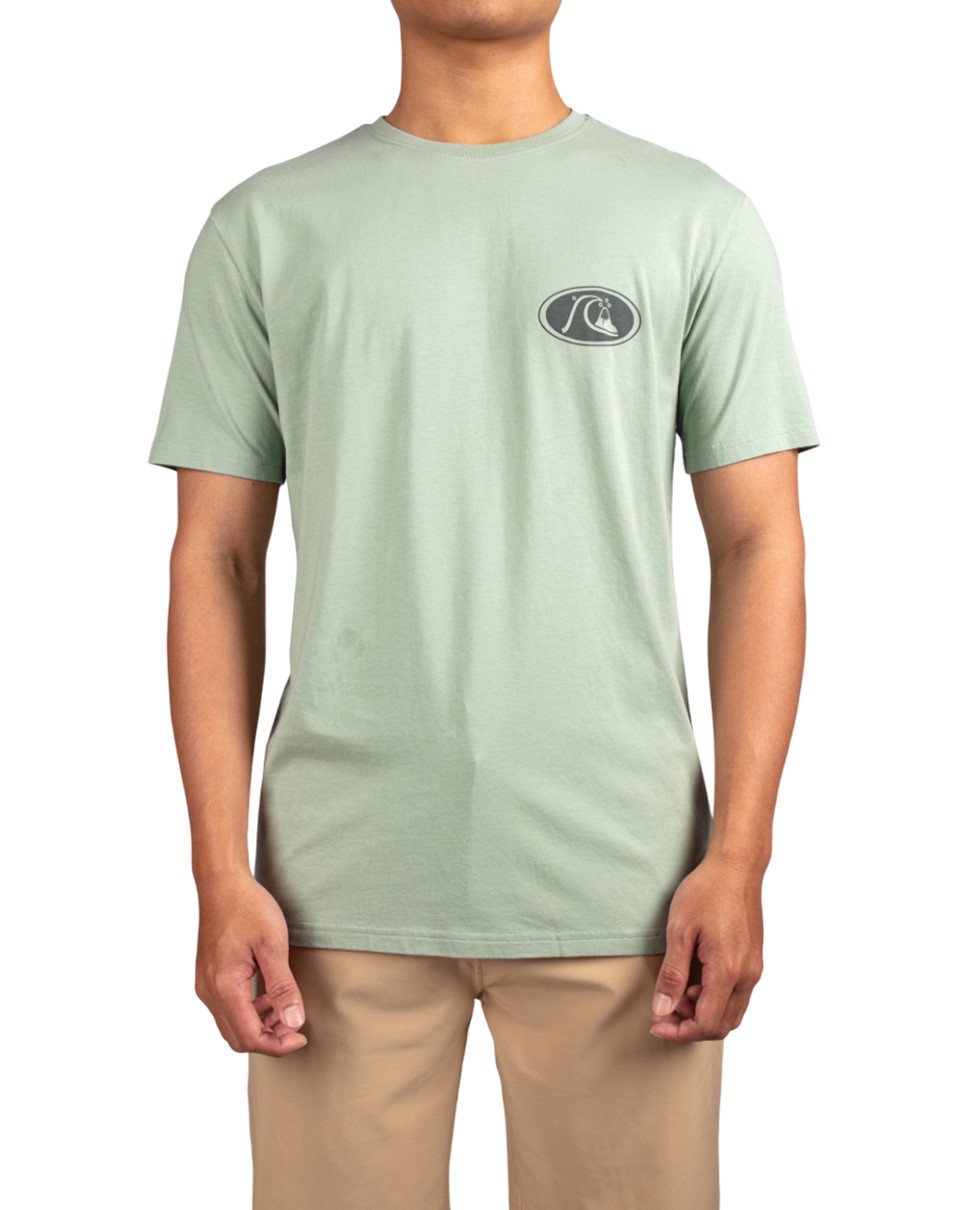 Mens Inside Section Short Sleeve-Green