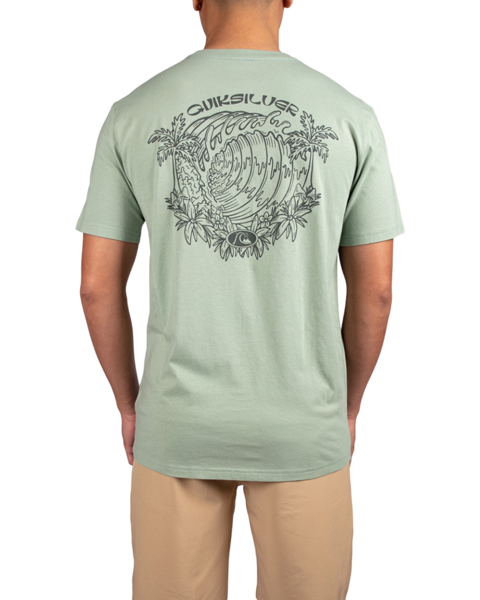 Mens Inside Section Short Sleeve-Green