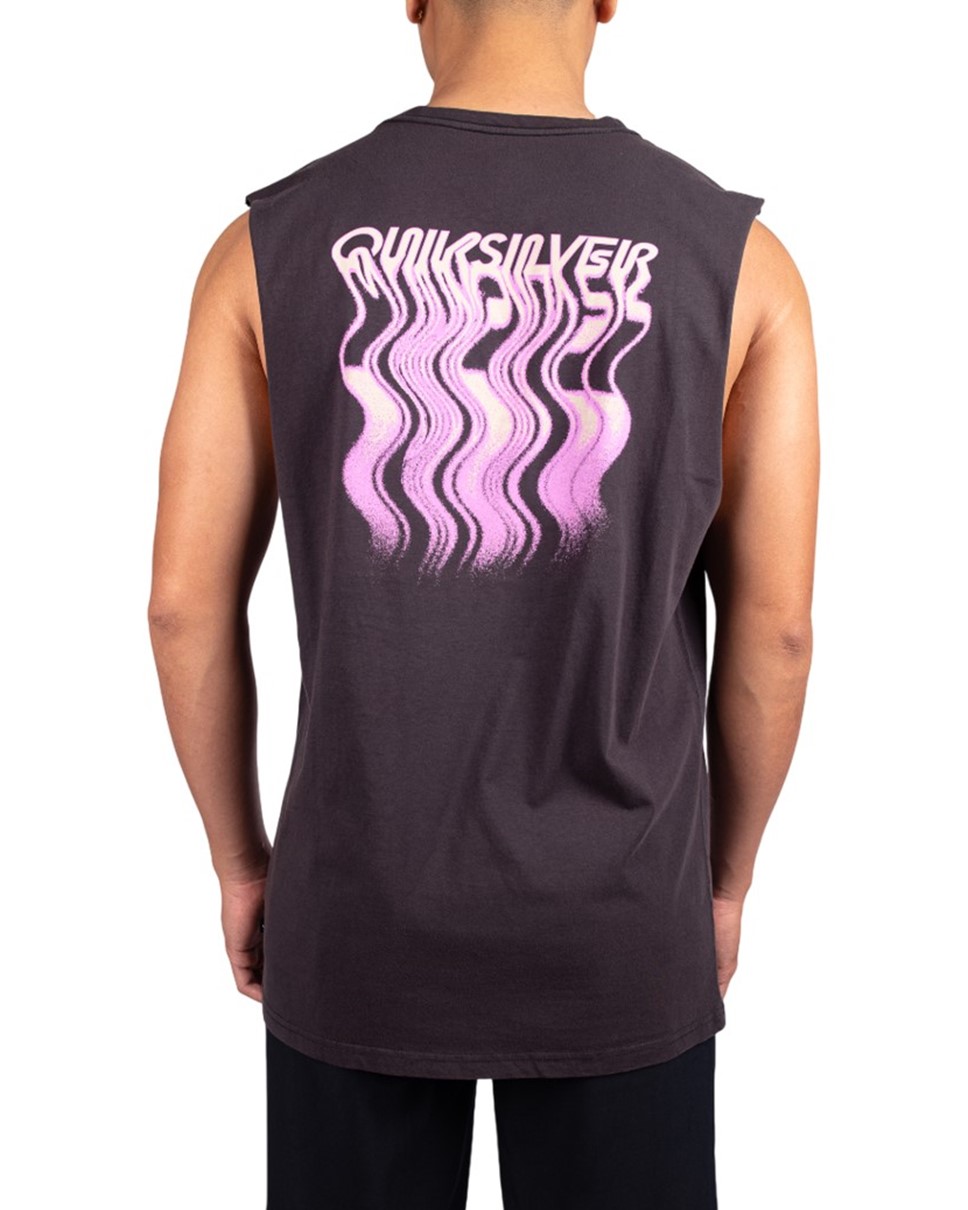 Mens Fading Away Muscle-Black