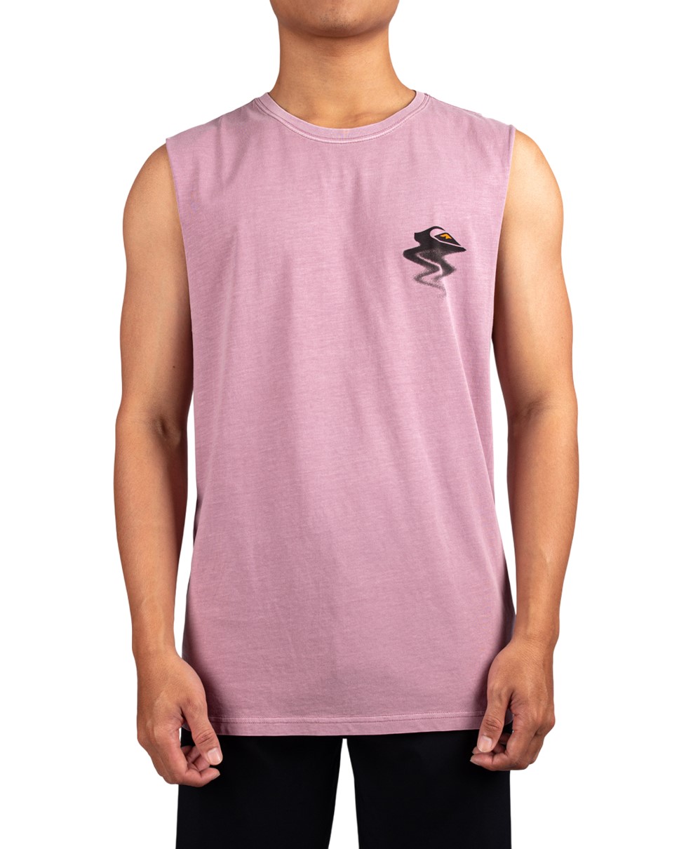 Mens Fading Away Muscle-Purple