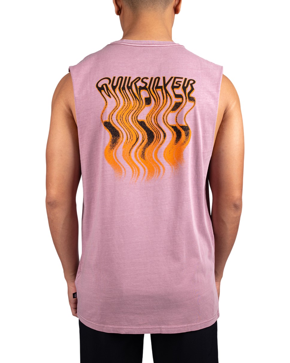 Mens Fading Away Muscle-Purple