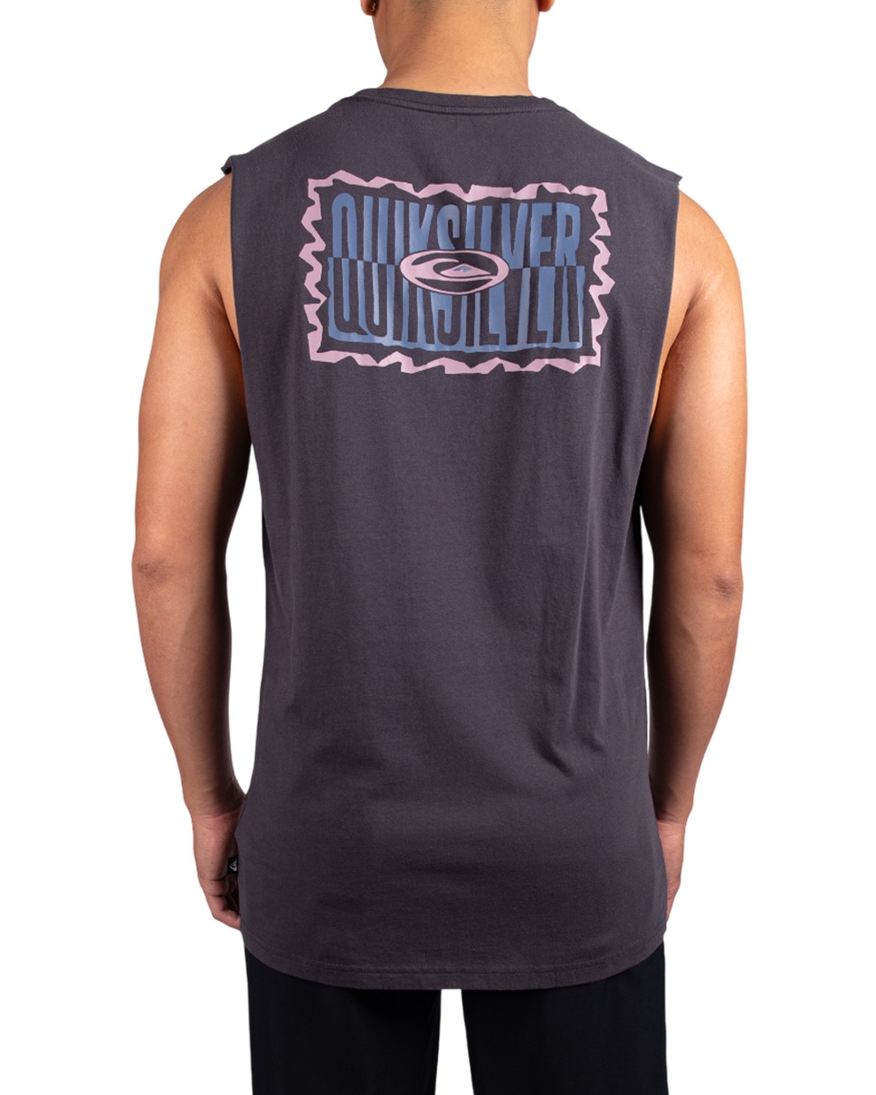 Mens Twisted Tides Muscle-Black