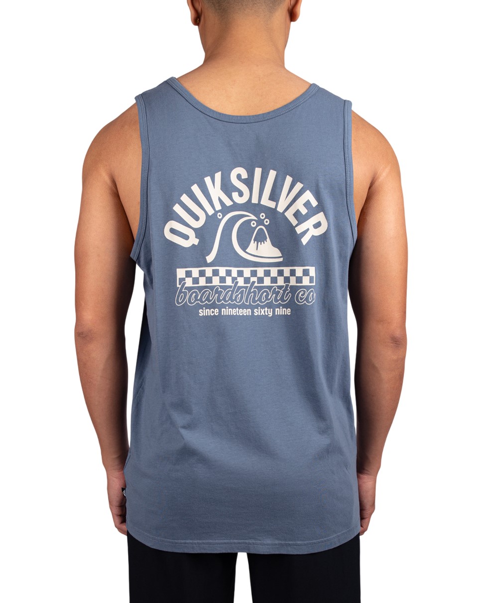 Mens Under The Lip Muscle Tank T-Shirt-Blue