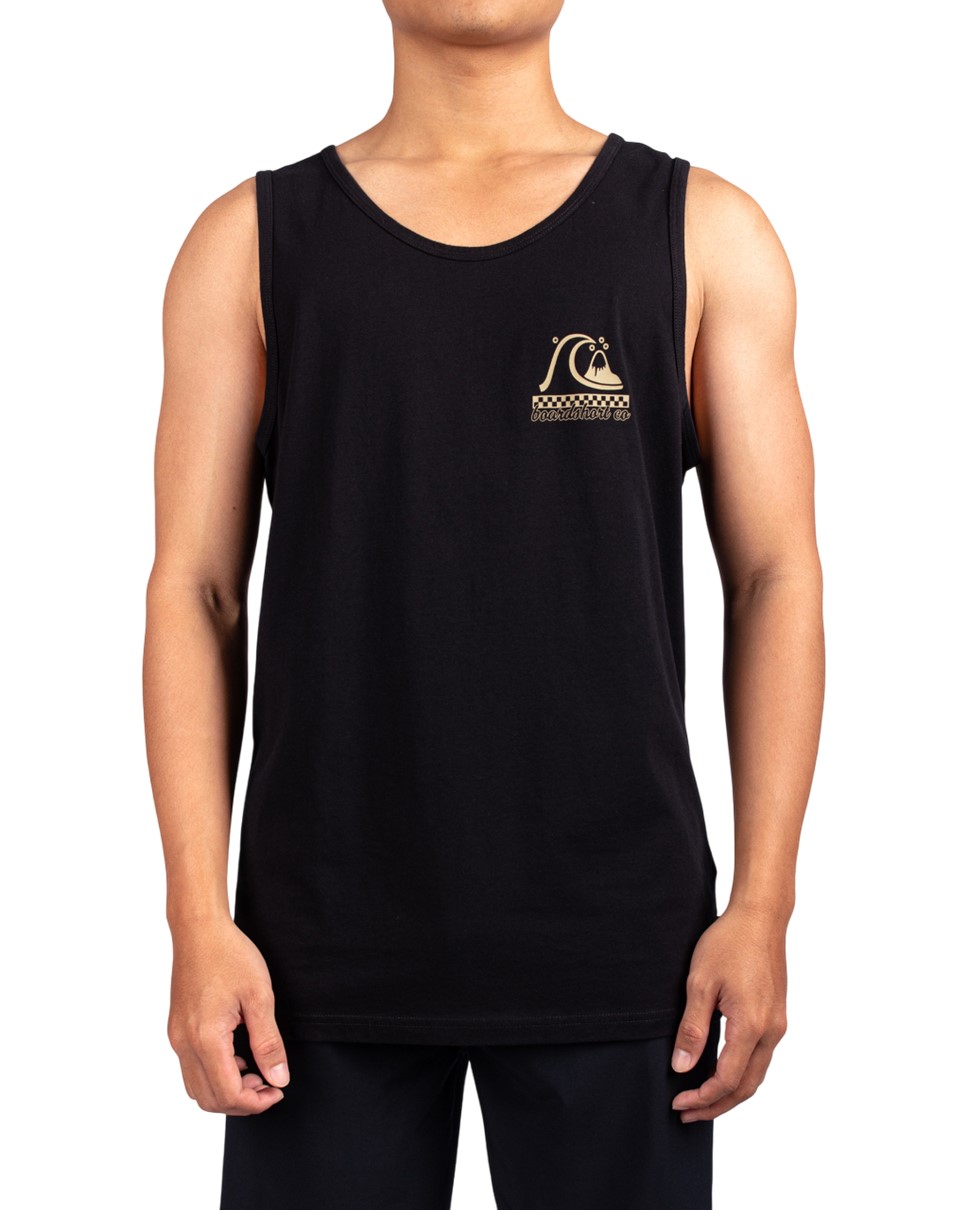 Mens Under The Lip Muscle Tank T-Shirt-Black