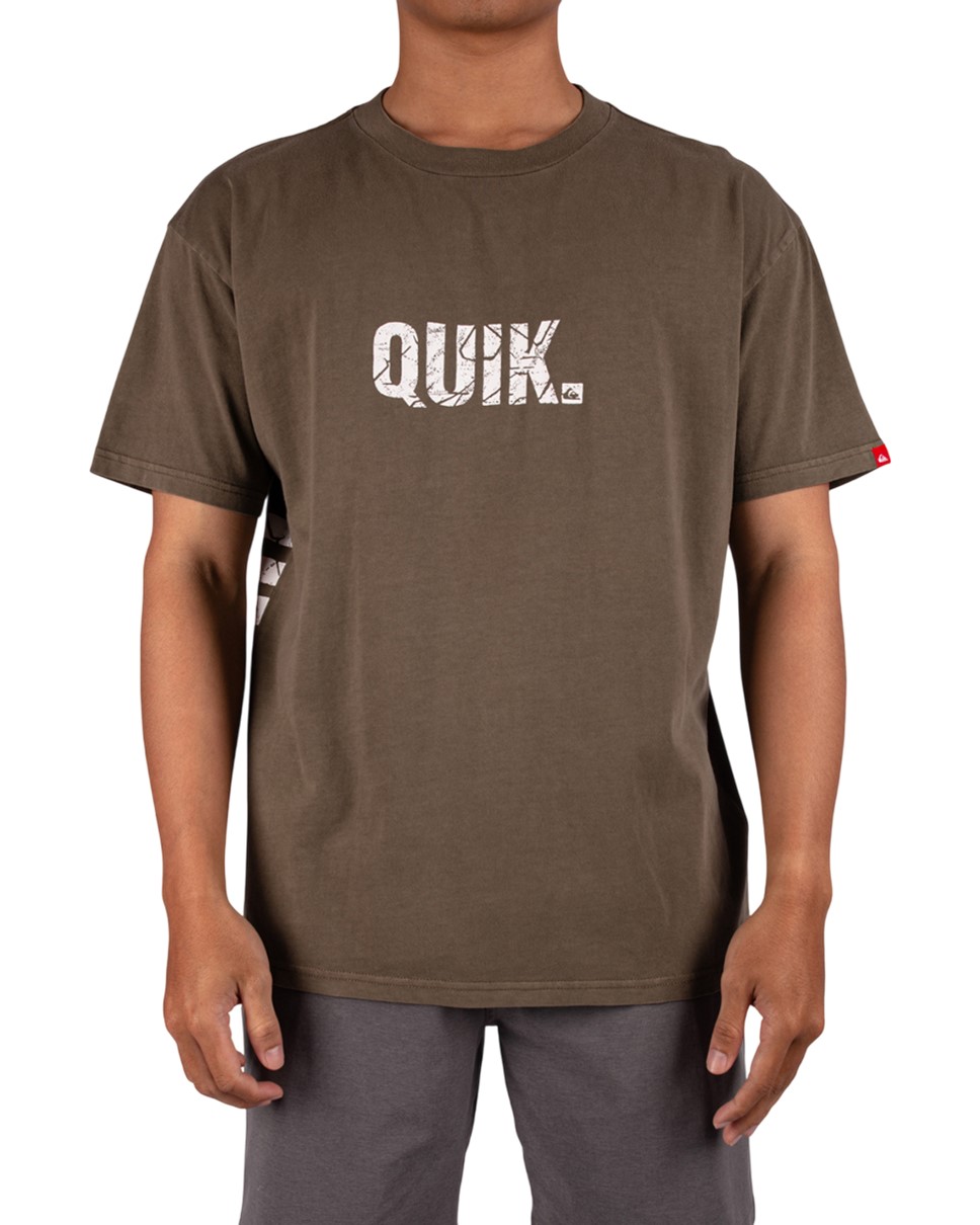 Mens Basement Short Sleeve-Brown