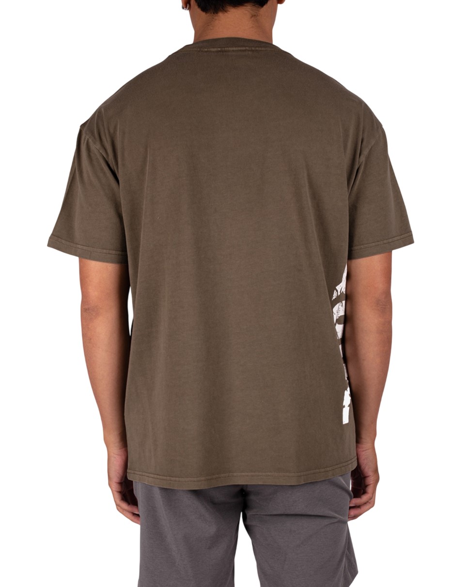 Mens Basement Short Sleeve-Brown