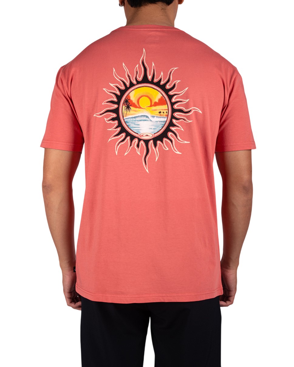 Mens Solar Sphere Short Sleeve-Pink