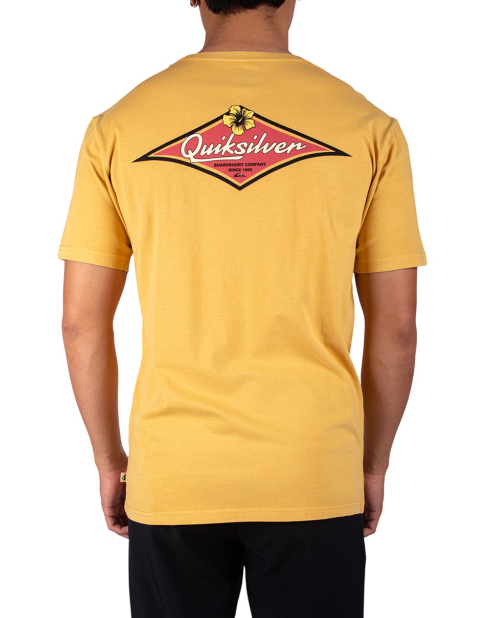 Mens Tropic Pastimes Short Sleeve-Yellow
