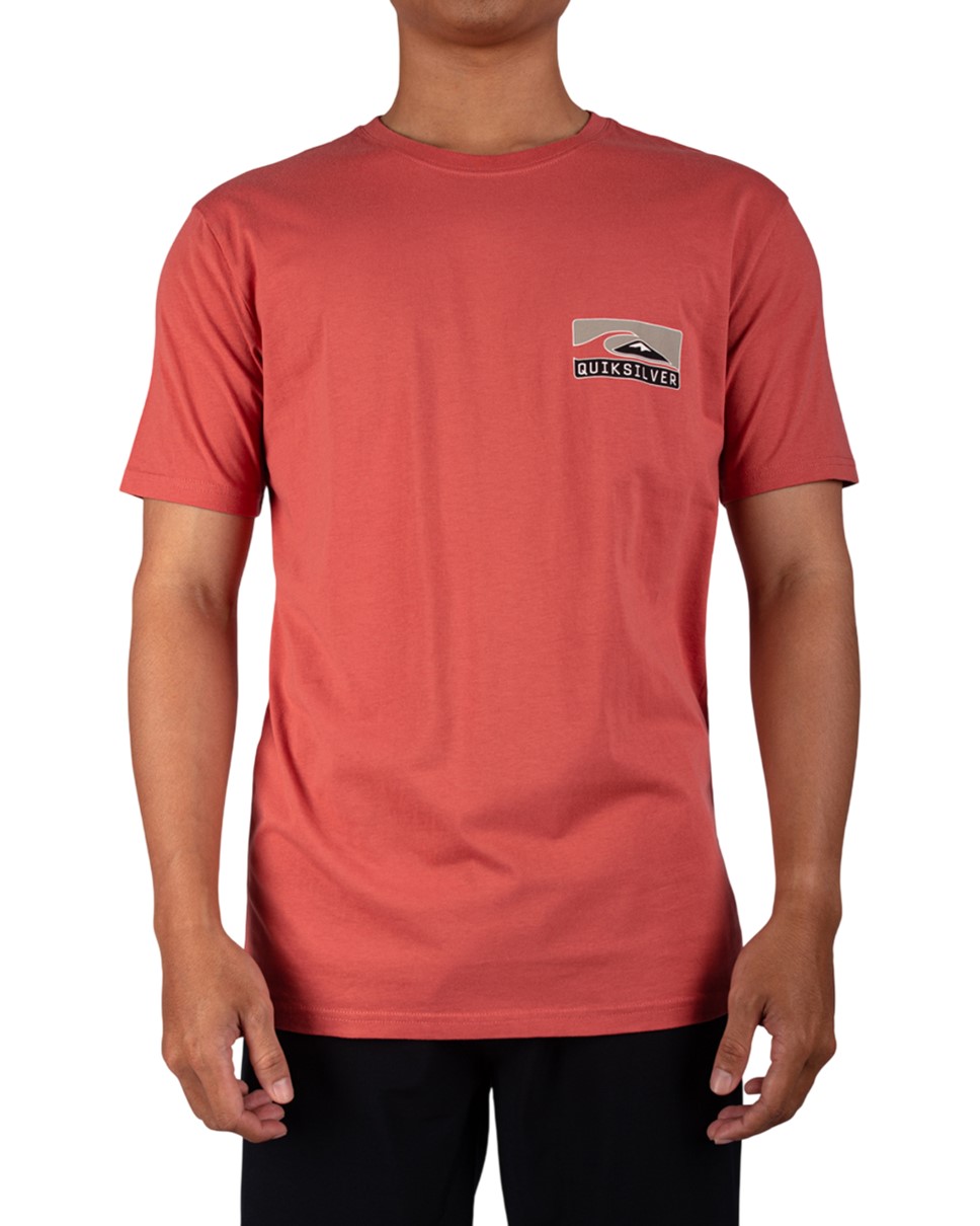 Mens Boxed Out Short Sleeve-Red