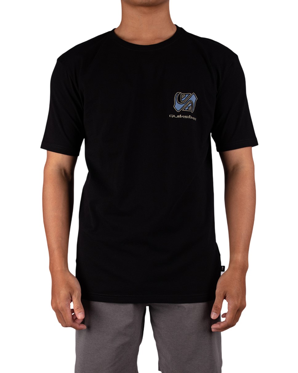 Mens Mirror Flares Short Sleeve-Black