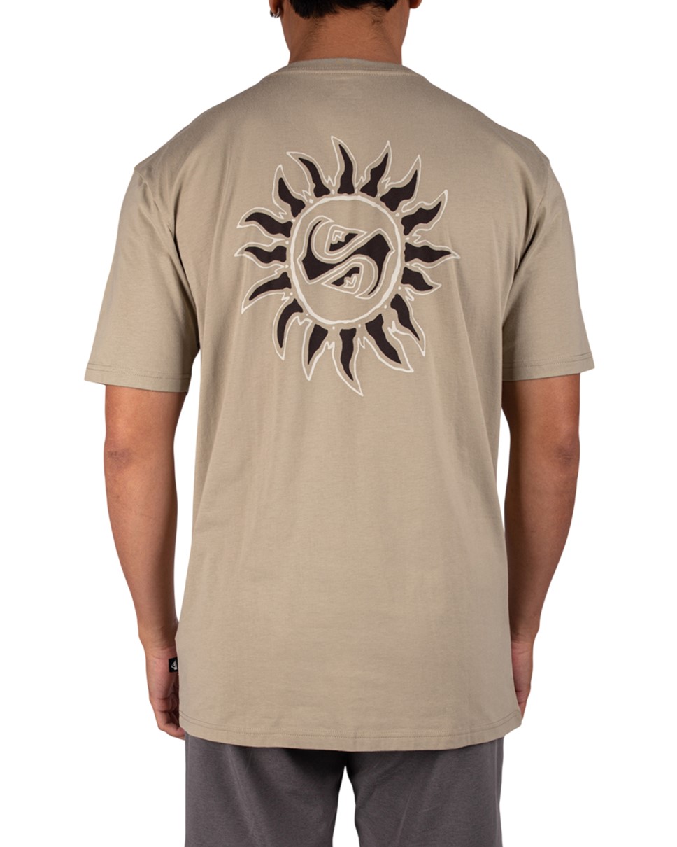 Mens Mirror Flares Short Sleeve-Grey
