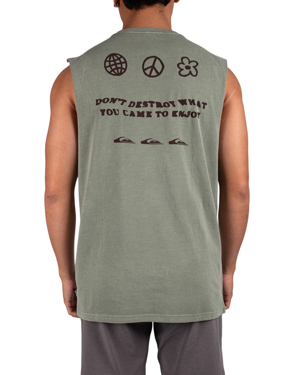 Mens Feel Good Vibe Muscle-Green