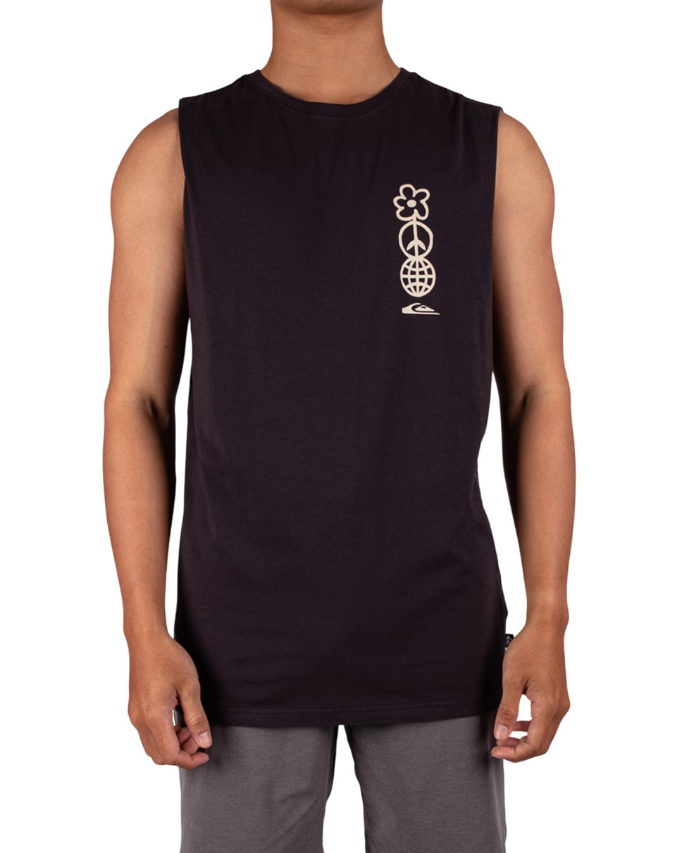 Mens Feel Good Vibe Muscle-Black