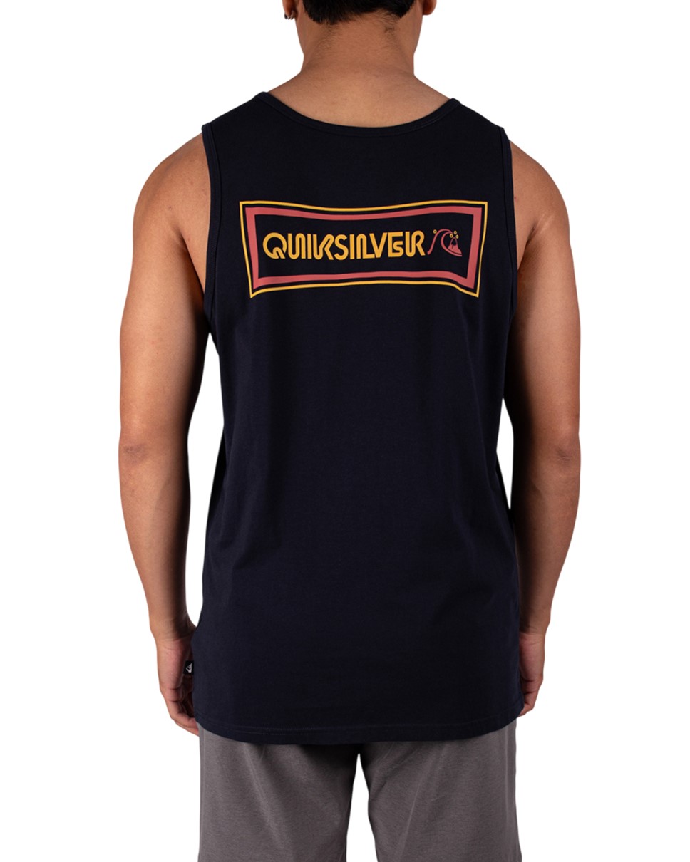 Mens Warped Tank-Black