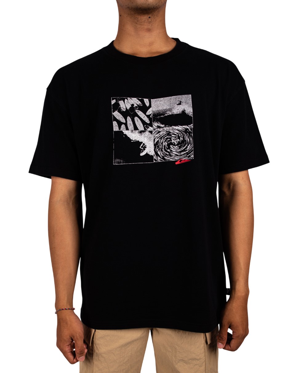 Mens Montage Short Sleeve-Black