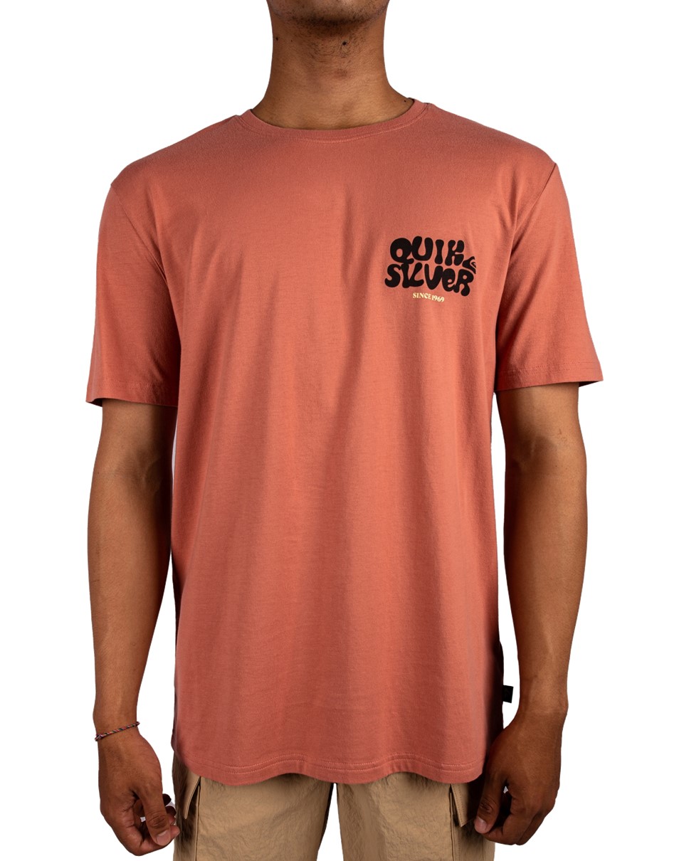 Mens Low Tide Short Sleeve T-Shirt-Red