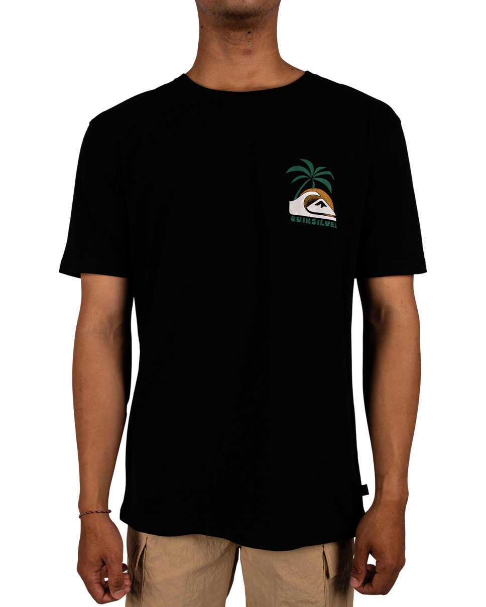 Mens Nocturnal Waves Short Sleeve-Black