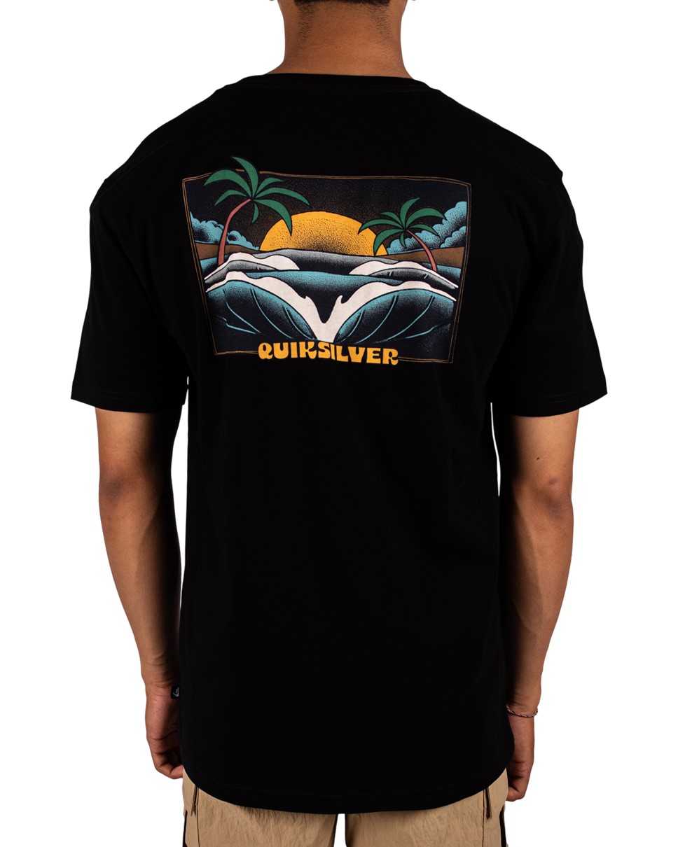 Mens Nocturnal Waves Short Sleeve-Black