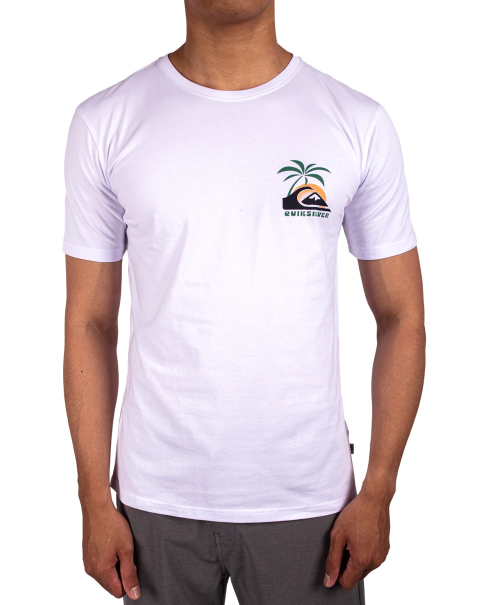 Mens Nocturnal Waves Short Sleeve-White