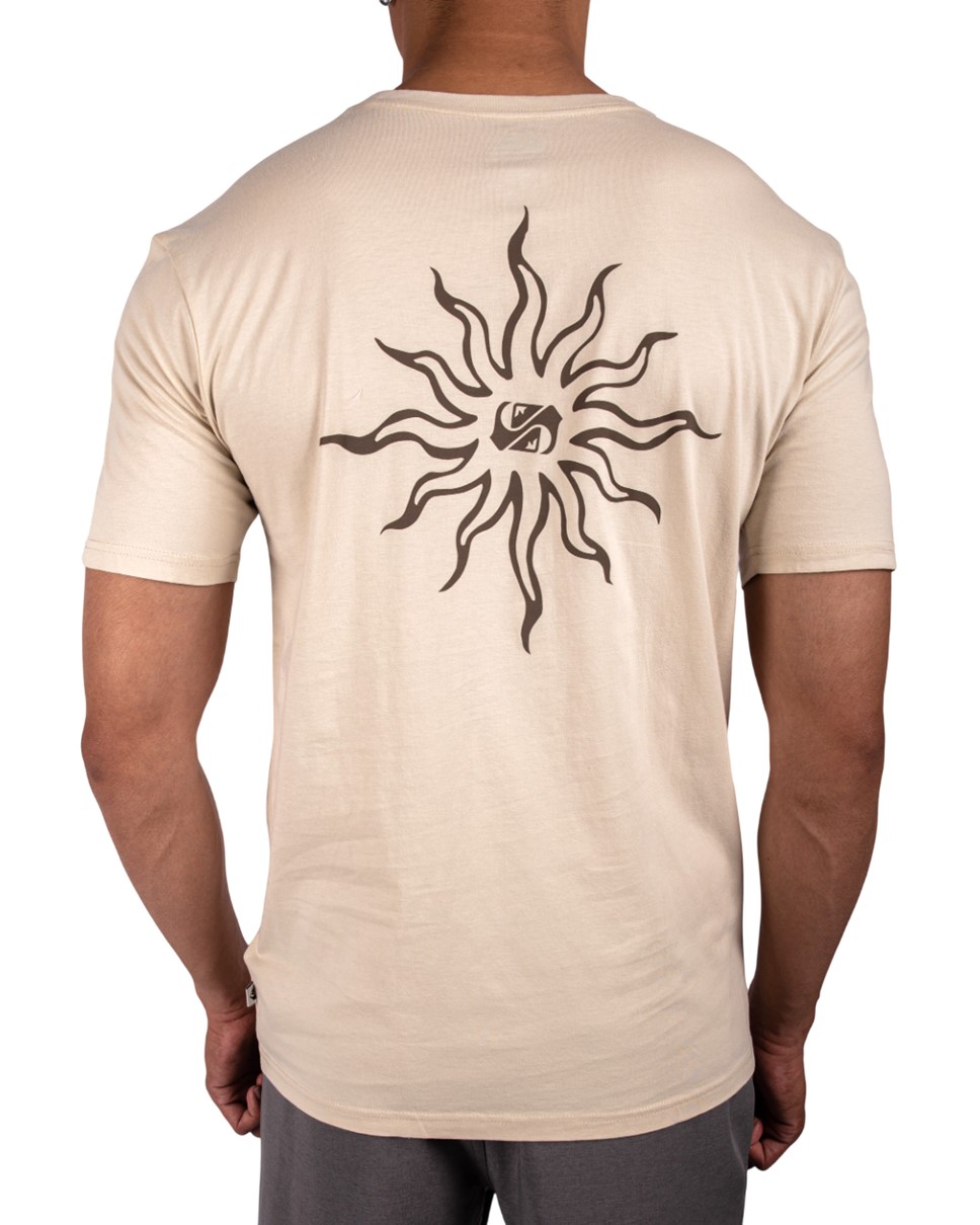 Mens Static Sun Short Sleeve-White