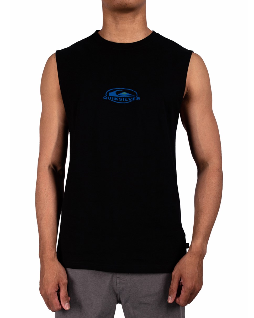 Mens Flo Surfer Muscle-Black