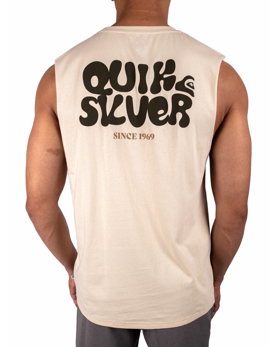 Mens Low Tide Muscle-White