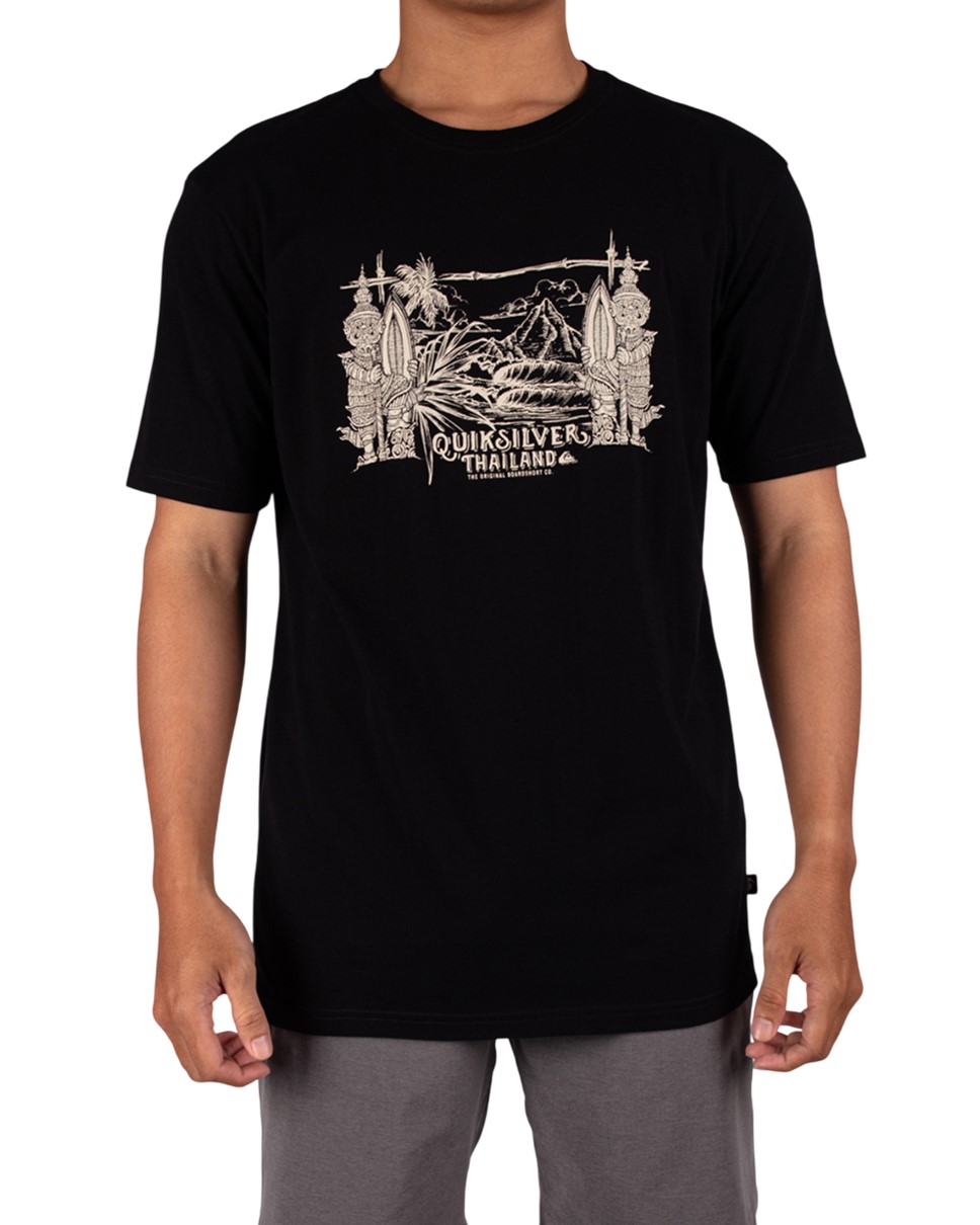 Mens As Thai Simple Lines-Black