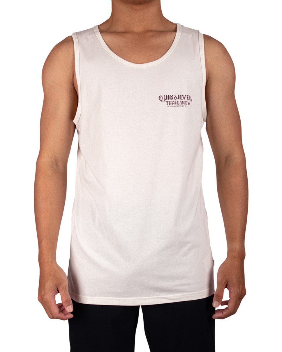 Mens As Thai Simple Lines Tank-White