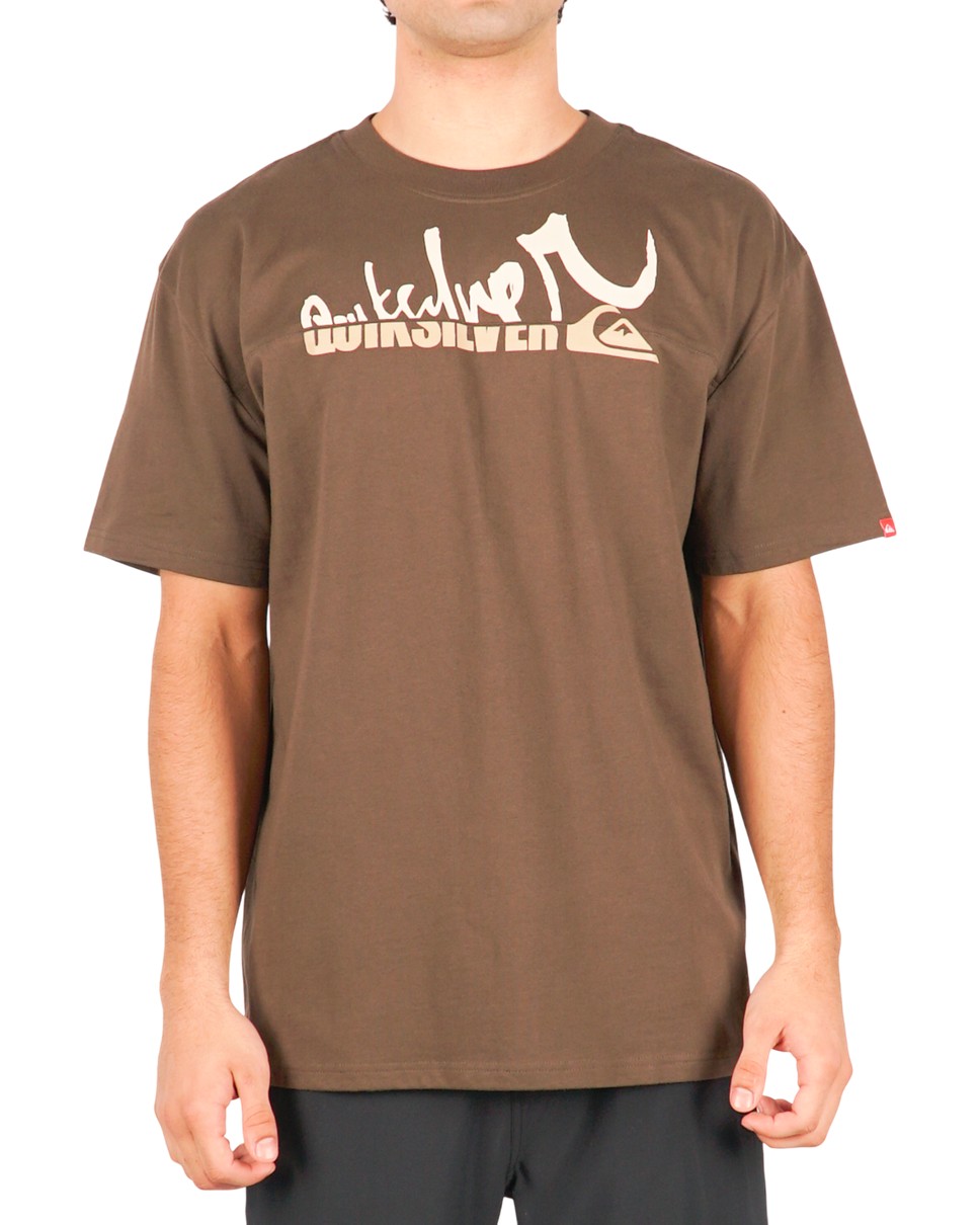 Mens Young Gun Spliced Short Sleeve T-Shirt